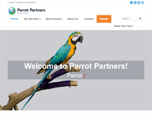 Tablet Screenshot of parrotpartner.com